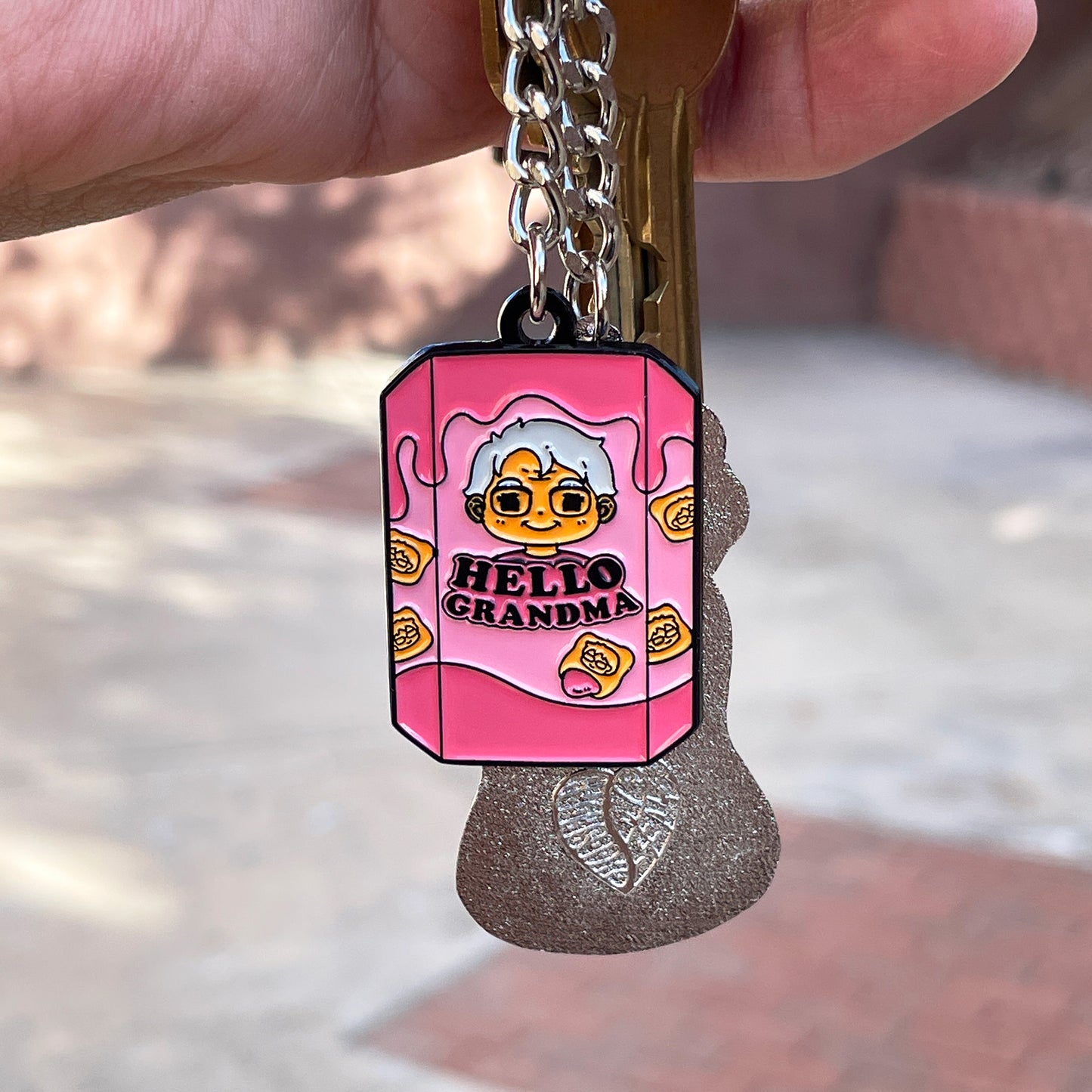 Hello Grandma Keychain