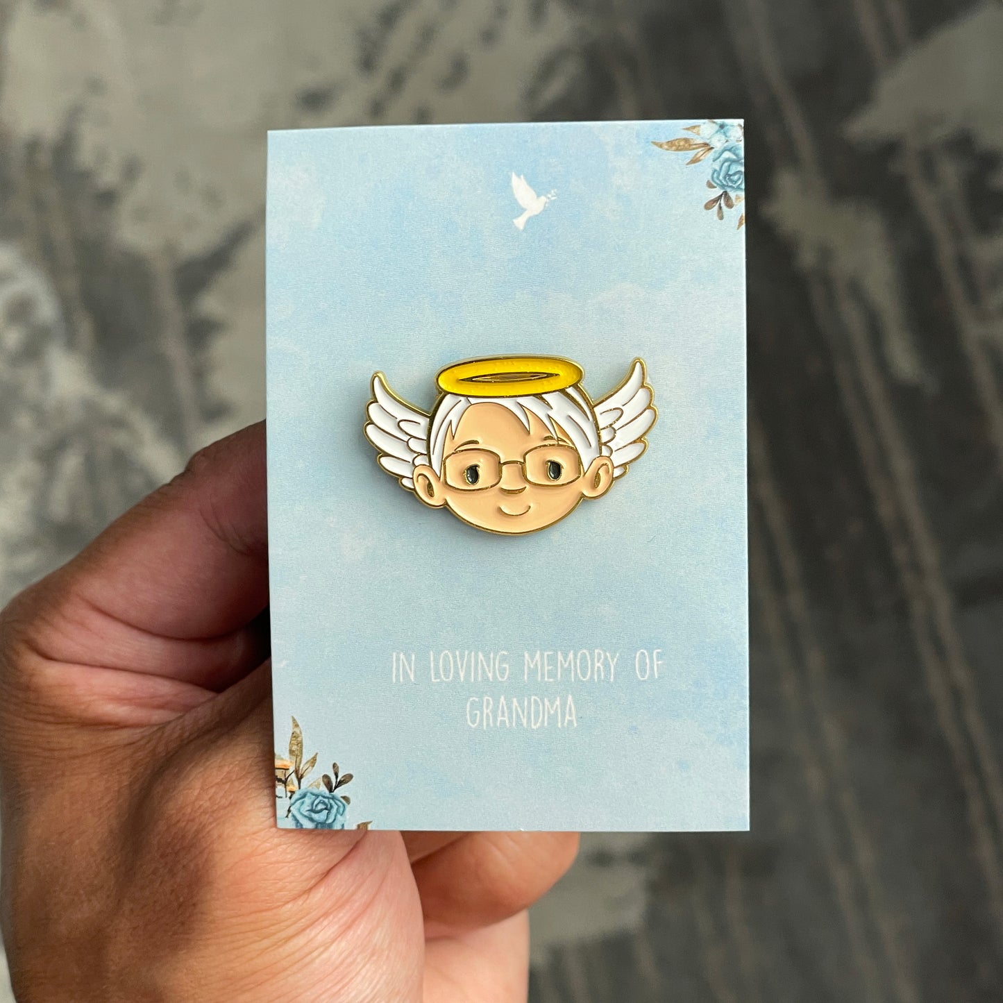 Angel Grandma Pin